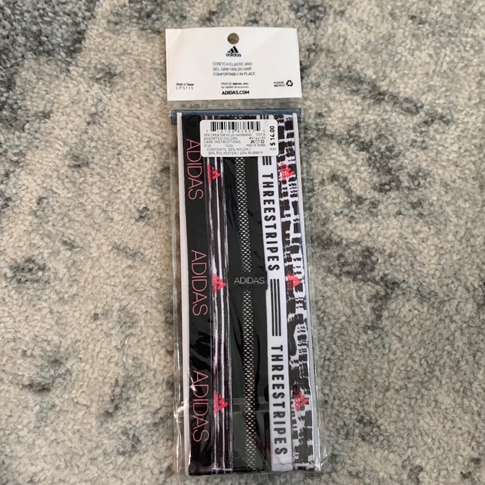 Pack of 5 Adidas Headbands NWT